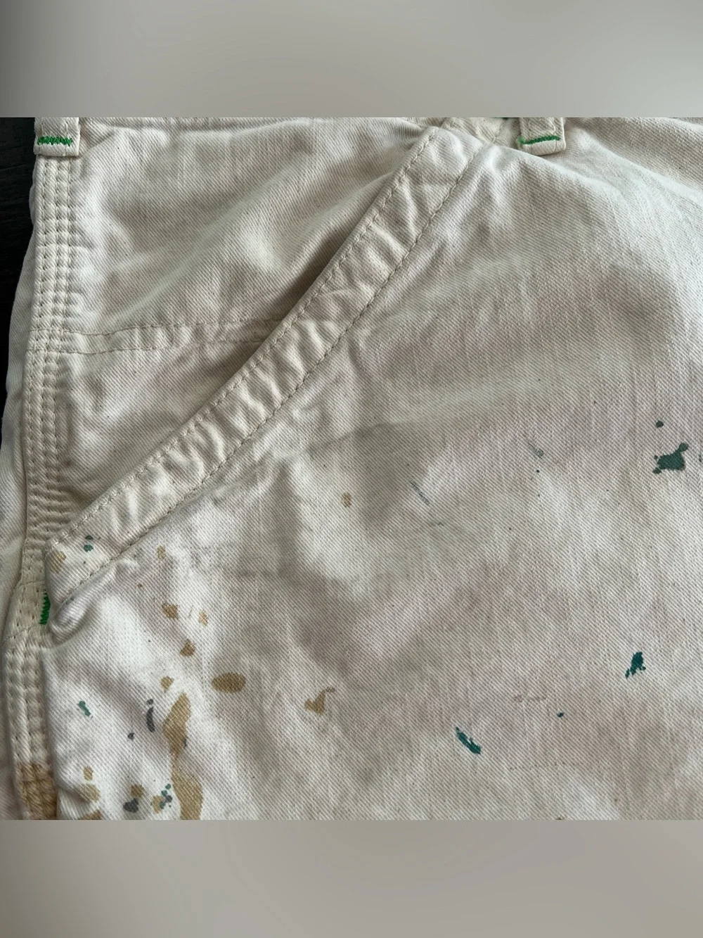 Polo Ralph Lauren 7-Inch Relaxed Fit Carpenter Shorts Rock Harbor Paint Splatter